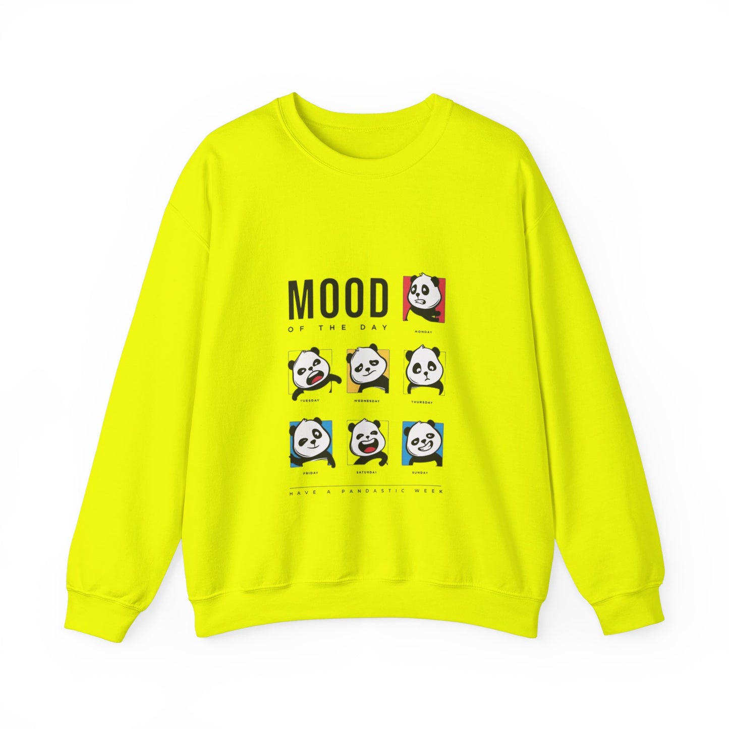 DUMLONG Panda Mood Unisex Heavy Blend™ Crewneck Sweatshirt
