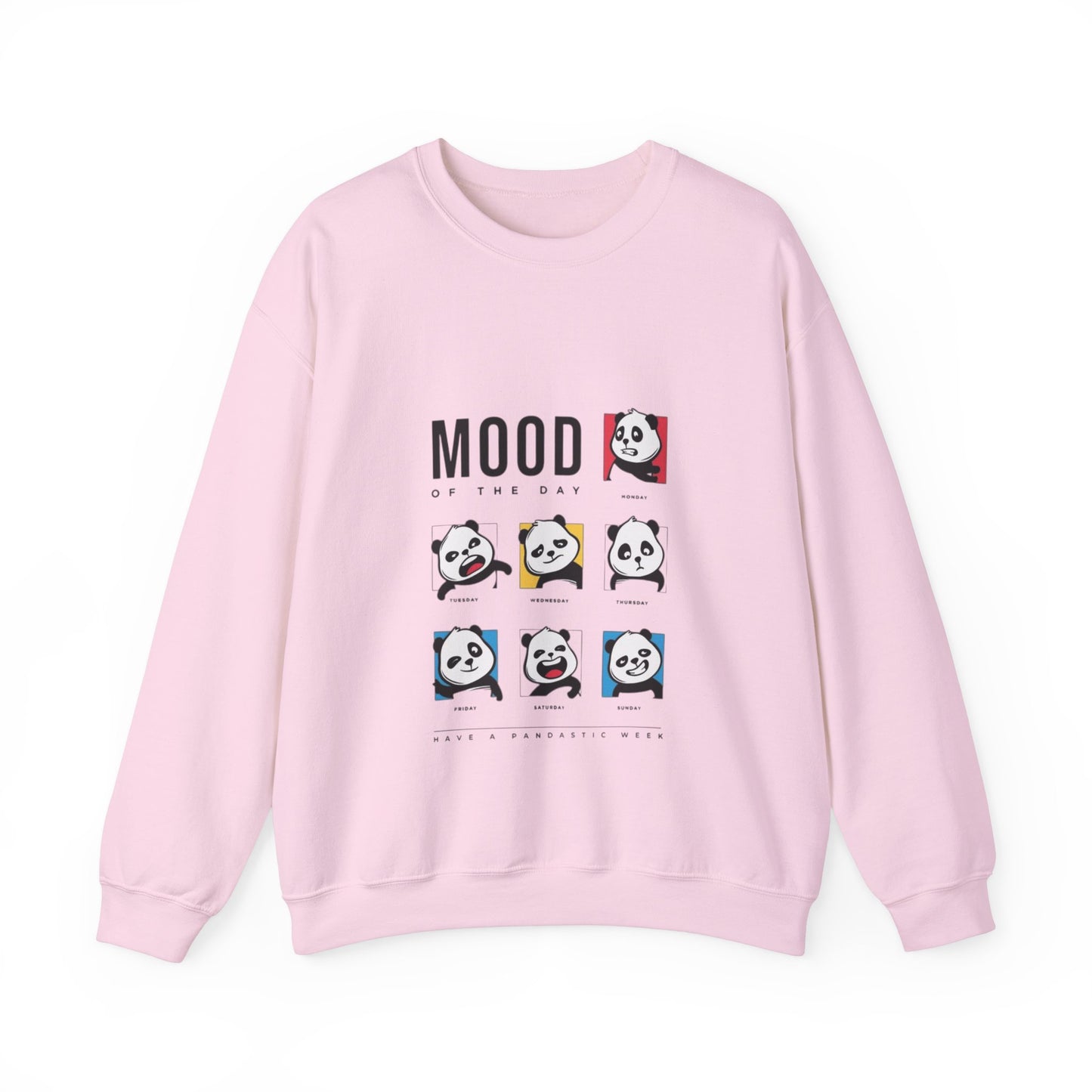 DUMLONG Panda Mood Unisex Heavy Blend™ Crewneck Sweatshirt
