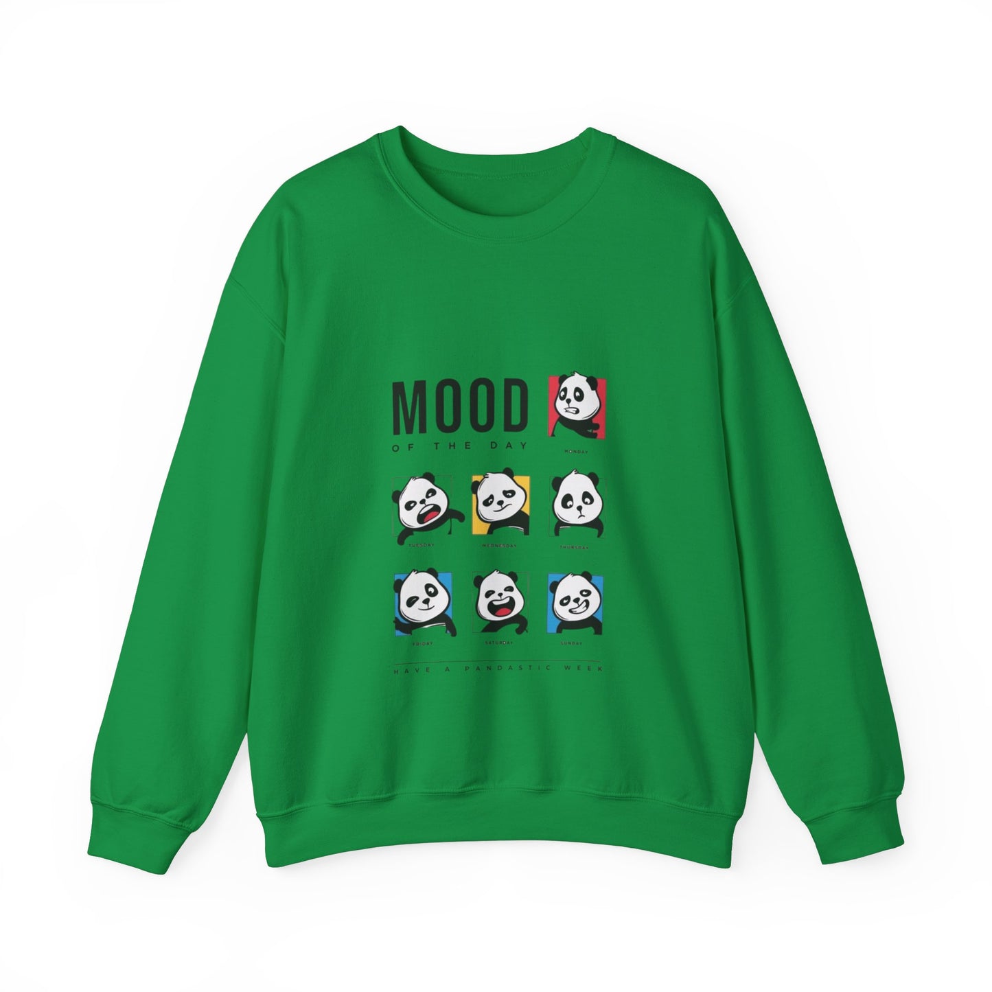 DUMLONG Panda Mood Unisex Heavy Blend™ Crewneck Sweatshirt