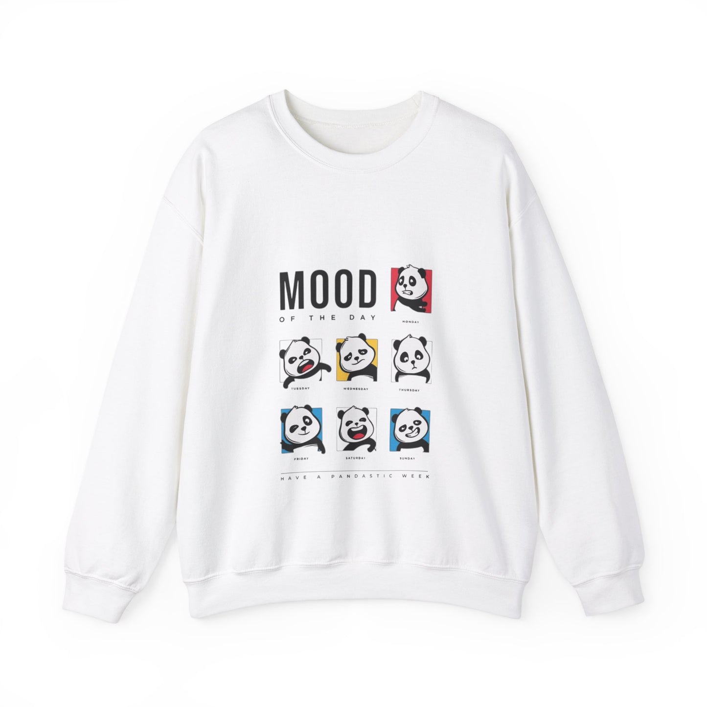 DUMLONG Panda Mood Unisex Heavy Blend™ Crewneck Sweatshirt