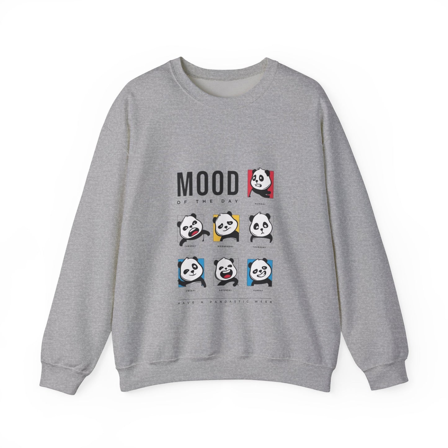 DUMLONG Panda Mood Unisex Heavy Blend™ Crewneck Sweatshirt