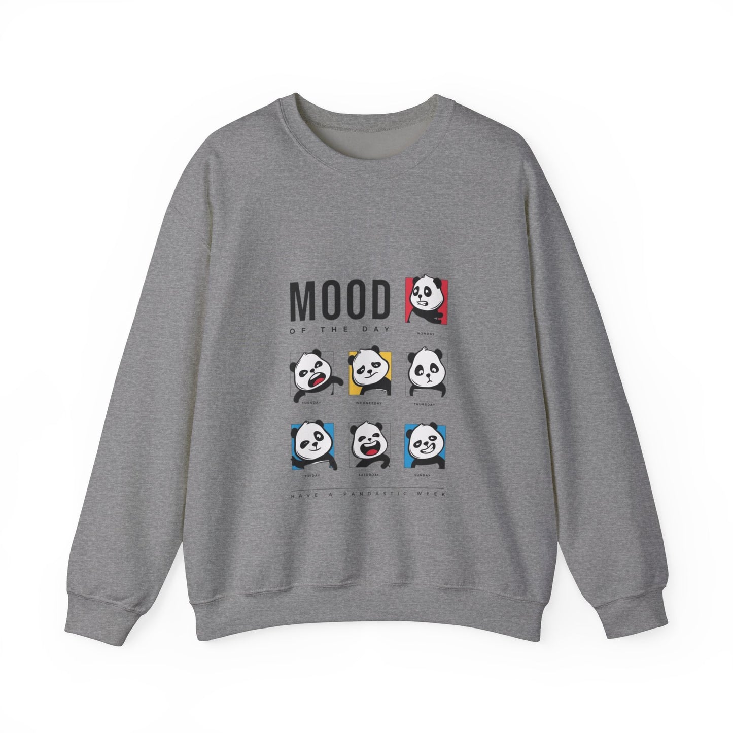 DUMLONG Panda Mood Unisex Heavy Blend™ Crewneck Sweatshirt